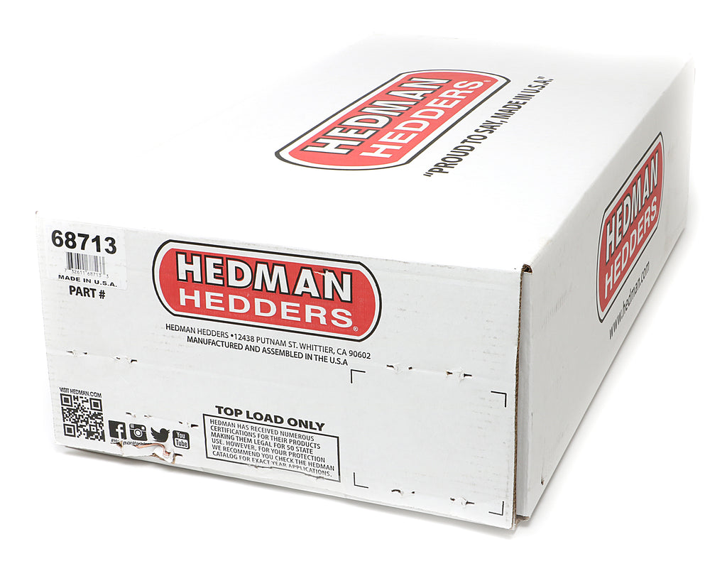 Hedman Hedders 68713 Black Mild Steel LS Swap Headers For 67-69 Camaro/FB, 68-74 Nova