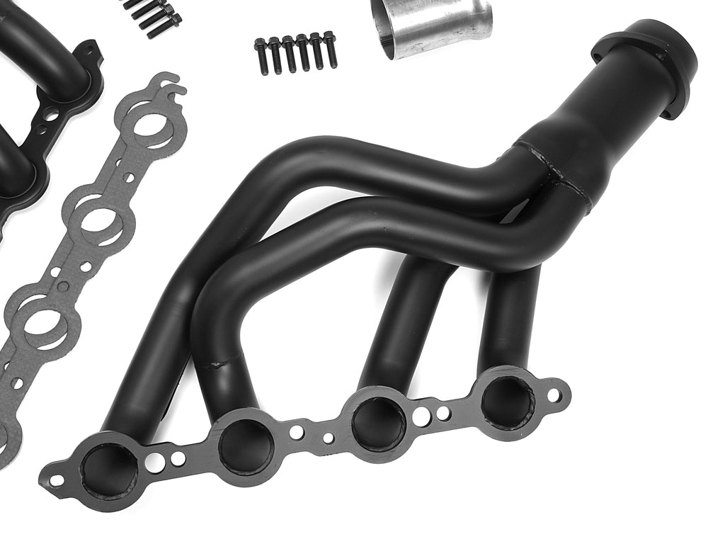 Hedman Hedders 68713 Black Mild Steel LS Swap Headers For 67-69 Camaro/FB, 68-74 Nova