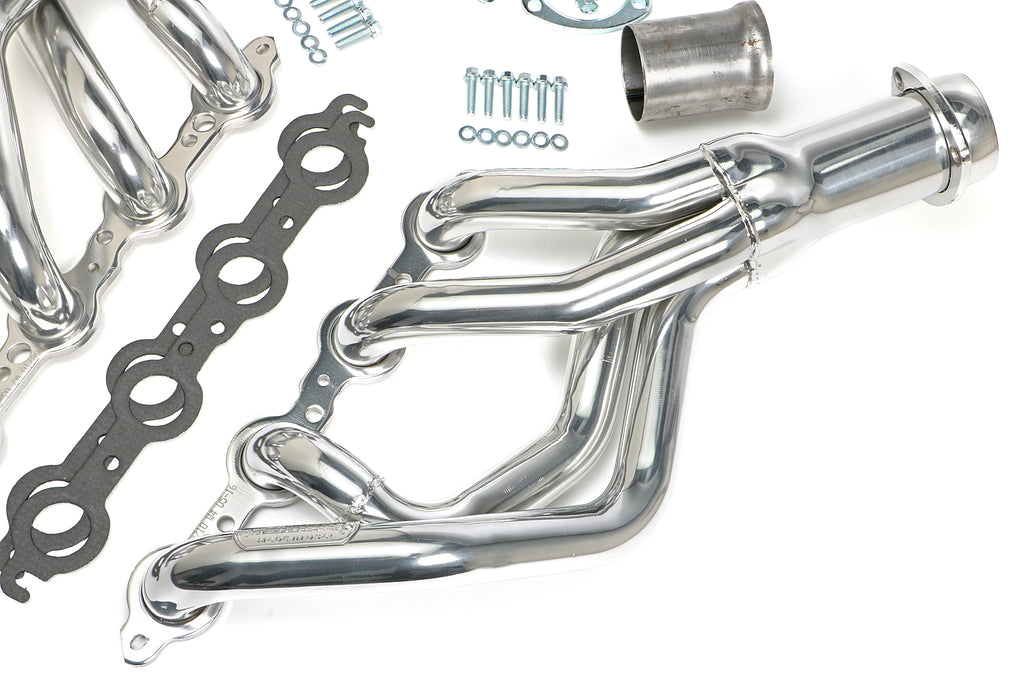 Hedman Hedders 68716 Silver Mild Steel LS Swap Headers For 67-69 Camaro/FB, 68-74 Nova
