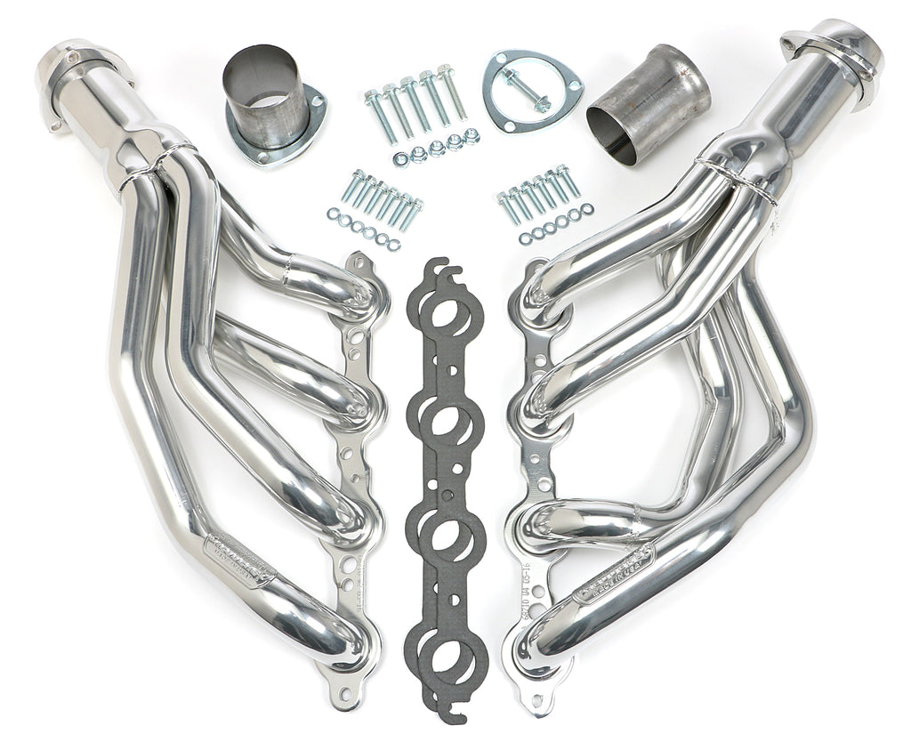 Hedman Hedders 68716 Silver Mild Steel LS Swap Headers For 67-69 Camaro/FB, 68-74 Nova