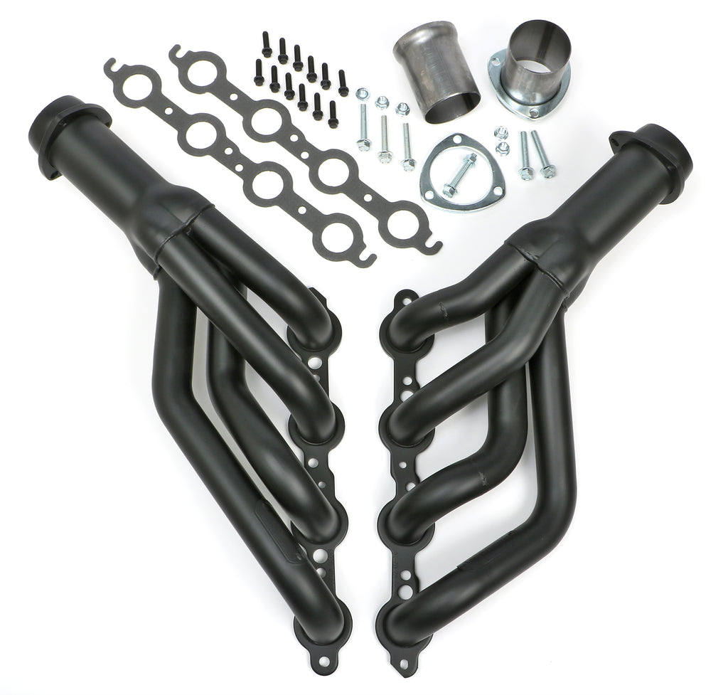 Hedman Hedders 68723 Black Mild Steel LS Swap Headers For 1970-81 Camaro / Firebird