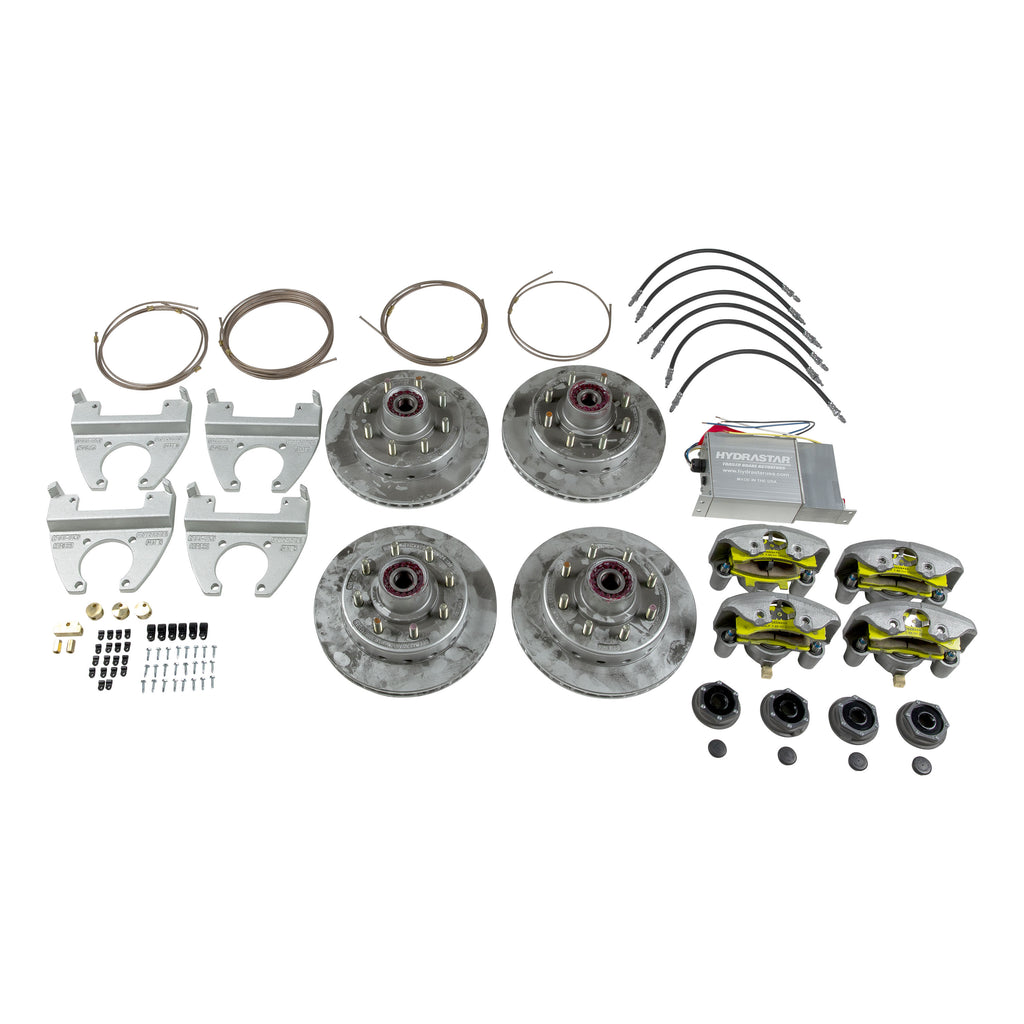 CURT 689410 Trailer Disc Brake Conversion Kit, 8,000-lb. Tandem Axles, 5/8" Studs