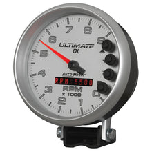 Load image into Gallery viewer, AutoMeter 6894 GAUGE, TACH, 5", 9K RPM, PEDESTAL, DATALOGGING, ULTIMATE DL PLAYBACK, SILVER