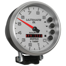 Load image into Gallery viewer, AutoMeter 6894 GAUGE, TACH, 5", 9K RPM, PEDESTAL, DATALOGGING, ULTIMATE DL PLAYBACK, SILVER