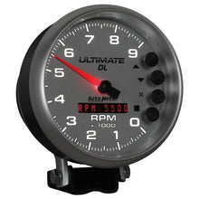 Load image into Gallery viewer, AutoMeter 6894 GAUGE, TACH, 5", 9K RPM, PEDESTAL, DATALOGGING, ULTIMATE DL PLAYBACK, SILVER