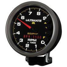 Load image into Gallery viewer, AutoMeter 6896 GAUGE, TACH, 5", 9K RPM, PEDESTAL, DATALOGGING, ULTIMATE DL PLAYBACK, BLACK