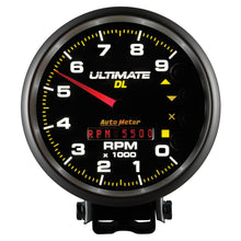 Load image into Gallery viewer, AutoMeter 6896 GAUGE, TACH, 5", 9K RPM, PEDESTAL, DATALOGGING, ULTIMATE DL PLAYBACK, BLACK