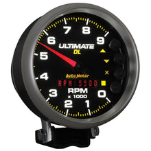 Load image into Gallery viewer, AutoMeter 6896 GAUGE, TACH, 5", 9K RPM, PEDESTAL, DATALOGGING, ULTIMATE DL PLAYBACK, BLACK