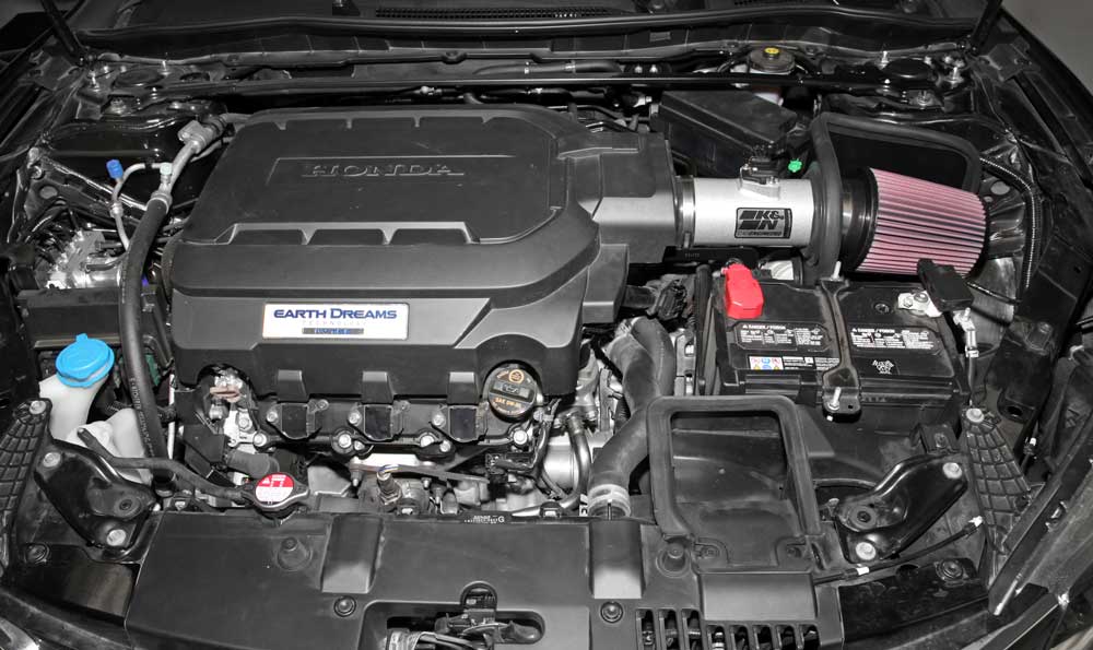 K&N 69-1212TS Performance Air Intake System for Select Acura TLX, Honda Accord