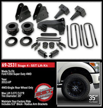 Load image into Gallery viewer, ReadyLift 69-2531 3.5in. SST Lift Kit with 5in. Flat Blocks for 2 Piece Drive Shaft without Shocks for Select Ford F-250 Super Duty, Ford F-350 Super Duty, Ford F-450 Super Duty