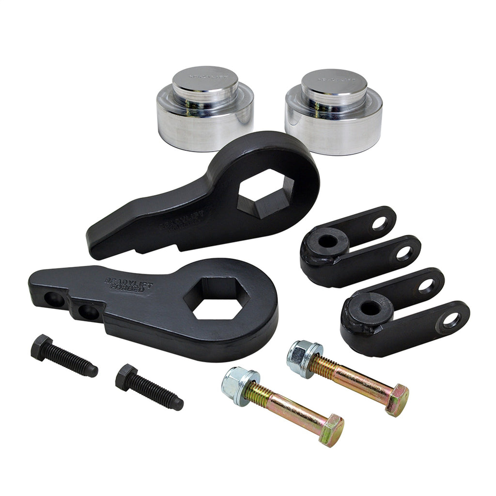 ReadyLift 69-3005 2.5in. Front with 1.0in. Rear SST Lift Kit with Front Shock Extensions for Select Cadillac Escalade, Cadillac Escalade ESV, Cadillac Escalade EXT, Chevrolet Avalanche 1500, Chevrolet Suburban 1500, Chevrolet Tahoe, GMC Yukon, GMC Yukon