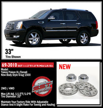 Load image into Gallery viewer, ReadyLift 69-3010 1in.-1.5in.F Adjustable with 1in.Rear SST Lift Kit for Select Cadillac Escalade, Cadillac Escalade ESV, Cadillac Escalade EXT, Chevrolet Avalanche, Chevrolet Suburban, Chevrolet Suburban 1500, Chevrolet Tahoe, GMC Yukon, GMC Yukon XL,
