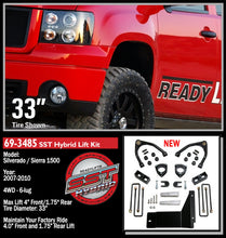 Load image into Gallery viewer, ReadyLift 69-3485 4in. SST Lift Kit Front with 3in. Rear Blocks with Upper Control Arms for Cast S for Select Chevrolet Silverado 1500, GMC Sierra