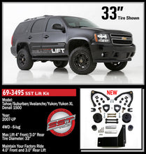 Load image into Gallery viewer, ReadyLift 69-3495 4in. SST Lift Kit with 3in. Rear Spacer Upper Control Arms for Factory Steel OE for Select Cadillac Escalade, Cadillac Escalade ESV, Chevrolet Avalanche, Chevrolet Suburban, Chevrolet Suburban 1500, Chevrolet Tahoe, GMC Yukon, GMC Yukon