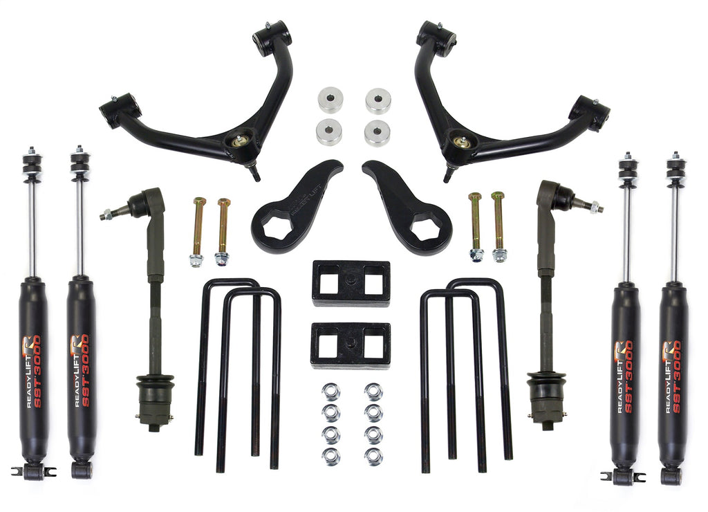 ReadyLift 69-3512 3.5in. SST Lift Kit Front with 2in. Rear with Upper Control Arms with SST3000 Sh for Select Chevrolet Silverado HD, Chevrolet Silverado HD, GMC Sierra HD, GMC Sierra HD