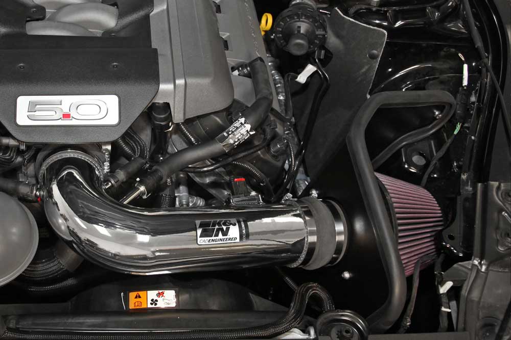 K&N 69-3535TP Performance Air Intake System for Select Ford Mustang