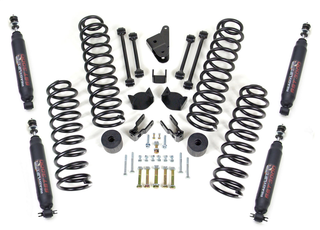 ReadyLift 69-6401 4in. SST Coil Spring Lift Kit with SST3000 Shocks for Select Jeep Wrangler, Jeep Wrangler JK