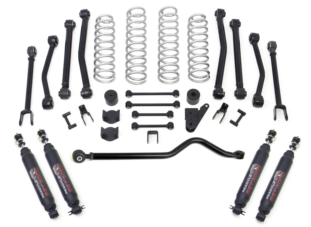 ReadyLift 69-6409 4in. Terrain Flex 8-Arm Lift Kit with SST3000 Shocks for Select Jeep Wrangler, Jeep Wrangler JK