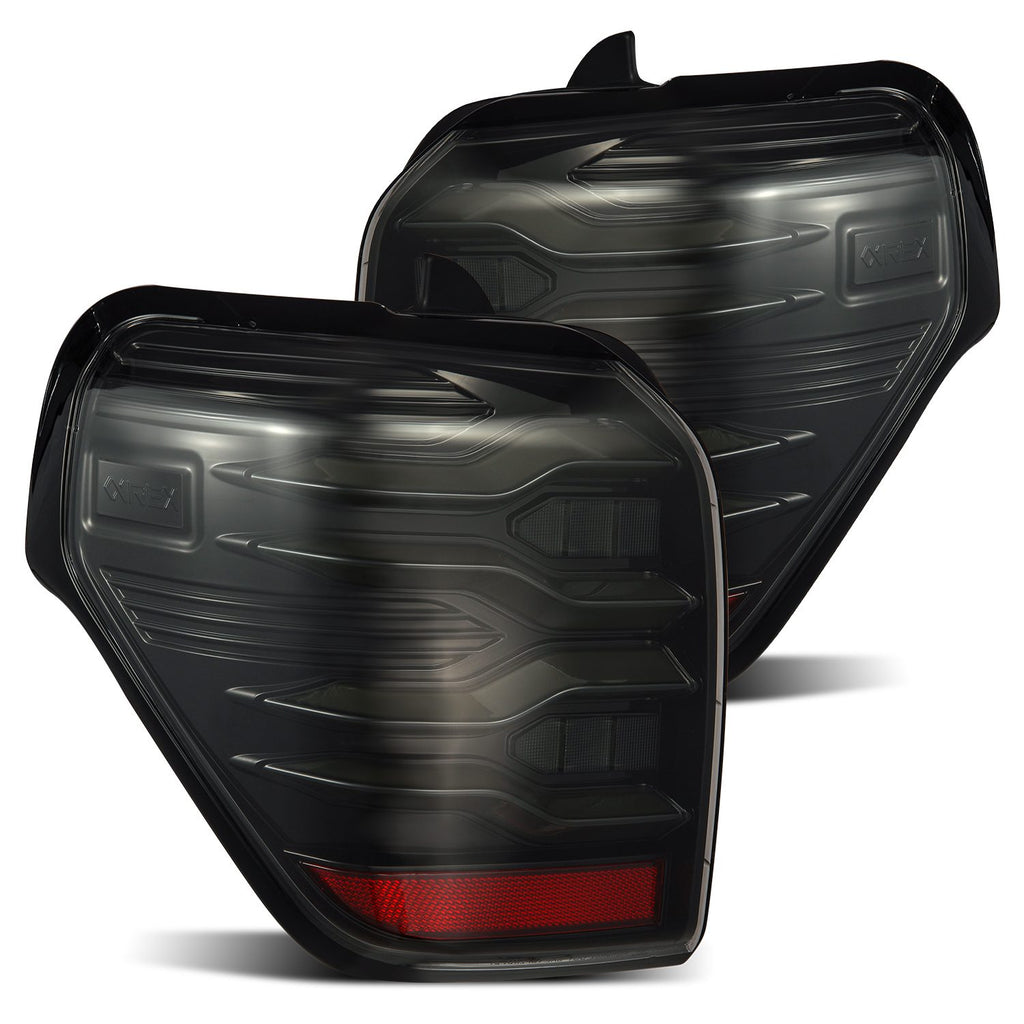 AlphaRex 690030 LED Taillights Alpha-Black for Select Toyota 4Runner