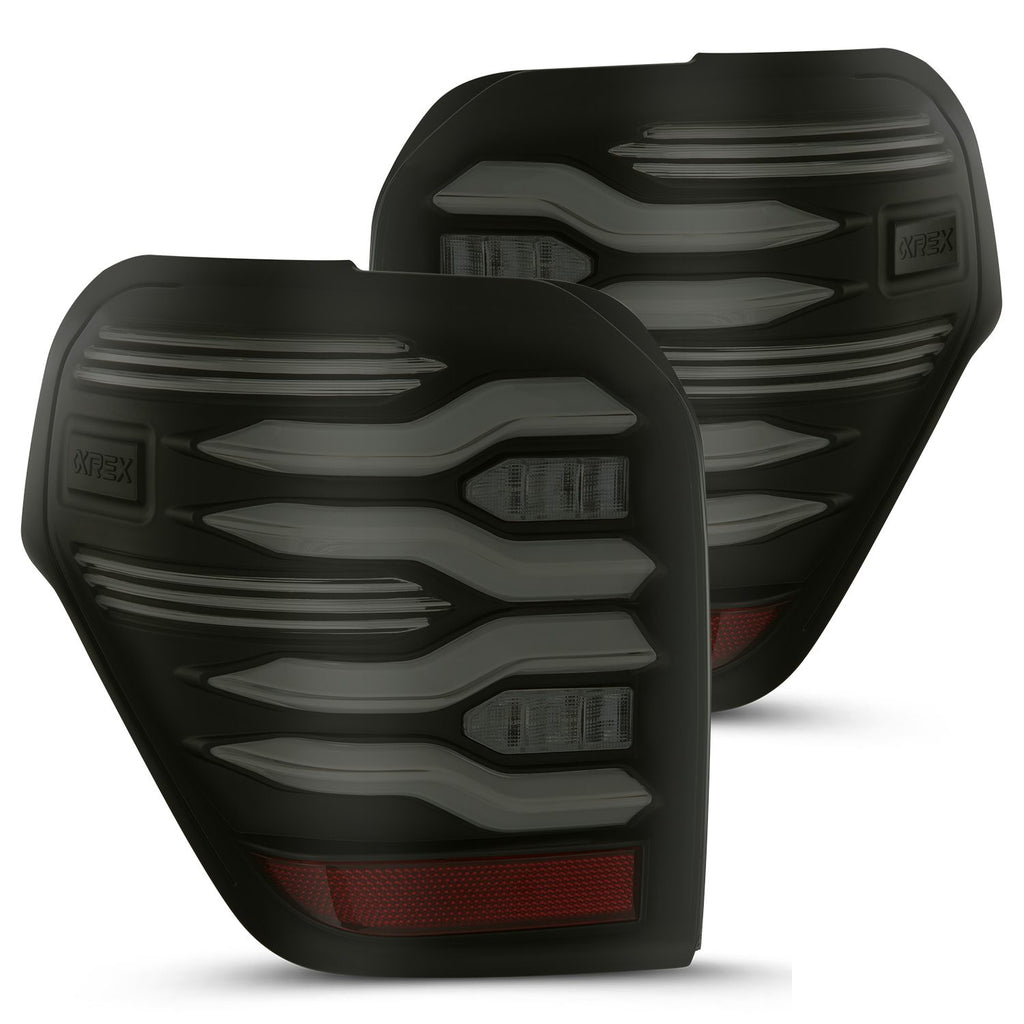 AlphaRex 690040 LED Taillights Black for Select Toyota 4Runner