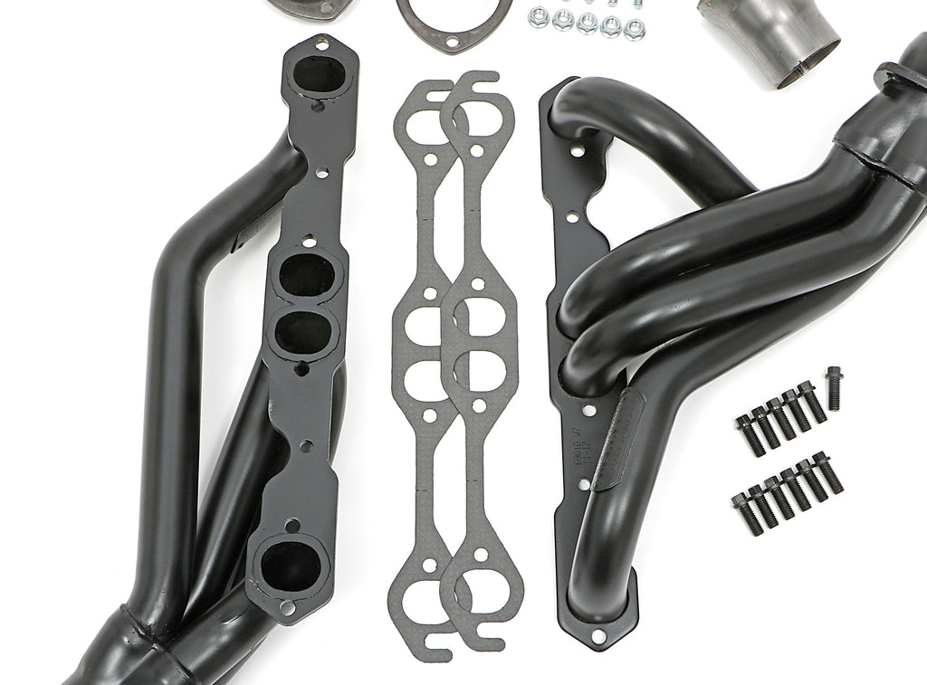 Hedman Hedders 69010 Mid-Length Headers for 67-87 C10 Trucks w/283-400 for Select Chevrolet C10, Chevrolet C10 Pickup, Chevrolet C10 Suburban, Chevrolet C20, Chevrolet C20 Pickup, Chevrolet C20 Suburban, Chevrolet C30, Chevrolet C30 Pickup, GMC C15, GMC