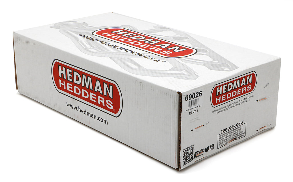 Hedman Hedders 69026 SILVER MID-LENGTH 1-3/4 IN. HEADERS For 67-87 C10 TRUCKS w/283-400 for Select Chevrolet C10, Chevrolet C10 Pickup, Chevrolet C10 Suburban, Chevrolet C20, Chevrolet C20 Pickup, Chevrolet C20 Suburban, Chevrolet C30, Chevrolet C30