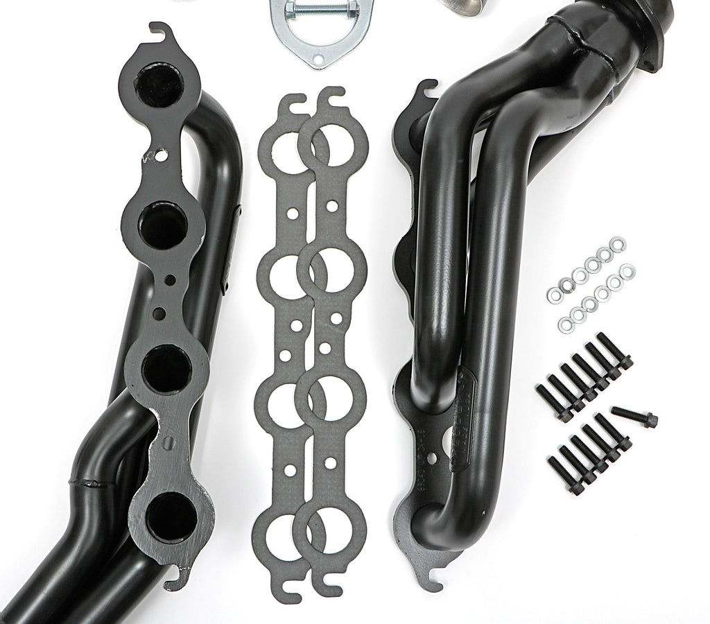 Hedman Hedders 69040 Mid-Length LS Engine Swap Headers For 2WD S10/S15 Trucks for Select Chevrolet Blazer, Chevrolet S10, Chevrolet S10 Blazer, GMC Jimmy, GMC S15, GMC S15 Jimmy, GMC Sonoma, Isuzu Hombre, Oldsmobile Bravada