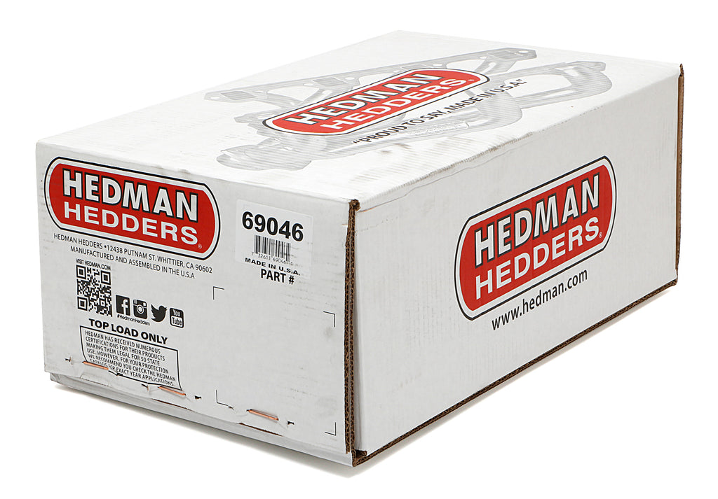 Hedman Hedders 69046 Silver Mid-Length LS Engine Swap Headers For 2WD S10/S15 Trucks for Select Chevrolet Blazer, Chevrolet S10, Chevrolet S10 Blazer, GMC Jimmy, GMC S15, GMC S15 Jimmy, GMC Sonoma, Isuzu Hombre, Oldsmobile Bravada