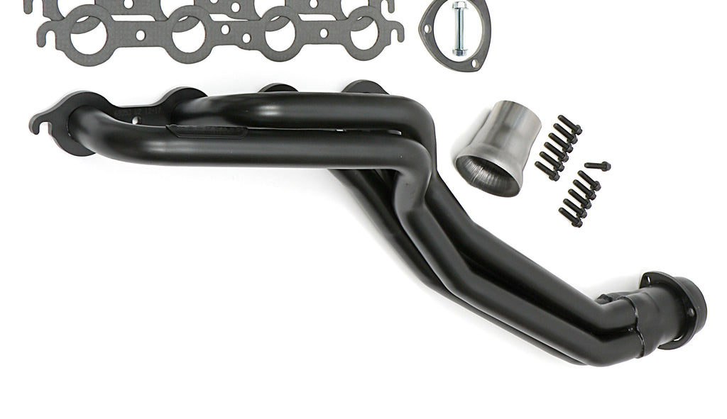 Hedman Hedders 69050 Black Long-Tube LS Engine Swap Headers For 2WD S10/S15 Trucks for Select Chevrolet Blazer, Chevrolet S10, Chevrolet S10 Blazer, GMC Jimmy, GMC S15, GMC S15 Jimmy, GMC Sonoma, Isuzu Hombre, Oldsmobile Bravada