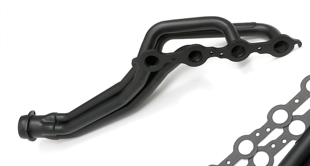 Hedman Hedders 69053 Black Long-Tube LS Engine Swap Headers For 2WD S10/S15 Trucks for Select Chevrolet Blazer, Chevrolet S10, Chevrolet S10 Blazer, GMC Jimmy, GMC S15, GMC S15 Jimmy, GMC Sonoma, Isuzu Hombre, Oldsmobile Bravada