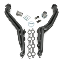 Load image into Gallery viewer, Hedman Hedders 69053 Black Long-Tube LS Engine Swap Headers For 2WD S10/S15 Trucks for Select Chevrolet Blazer, Chevrolet S10, Chevrolet S10 Blazer, GMC Jimmy, GMC S15, GMC S15 Jimmy, GMC Sonoma, Isuzu Hombre, Oldsmobile Bravada