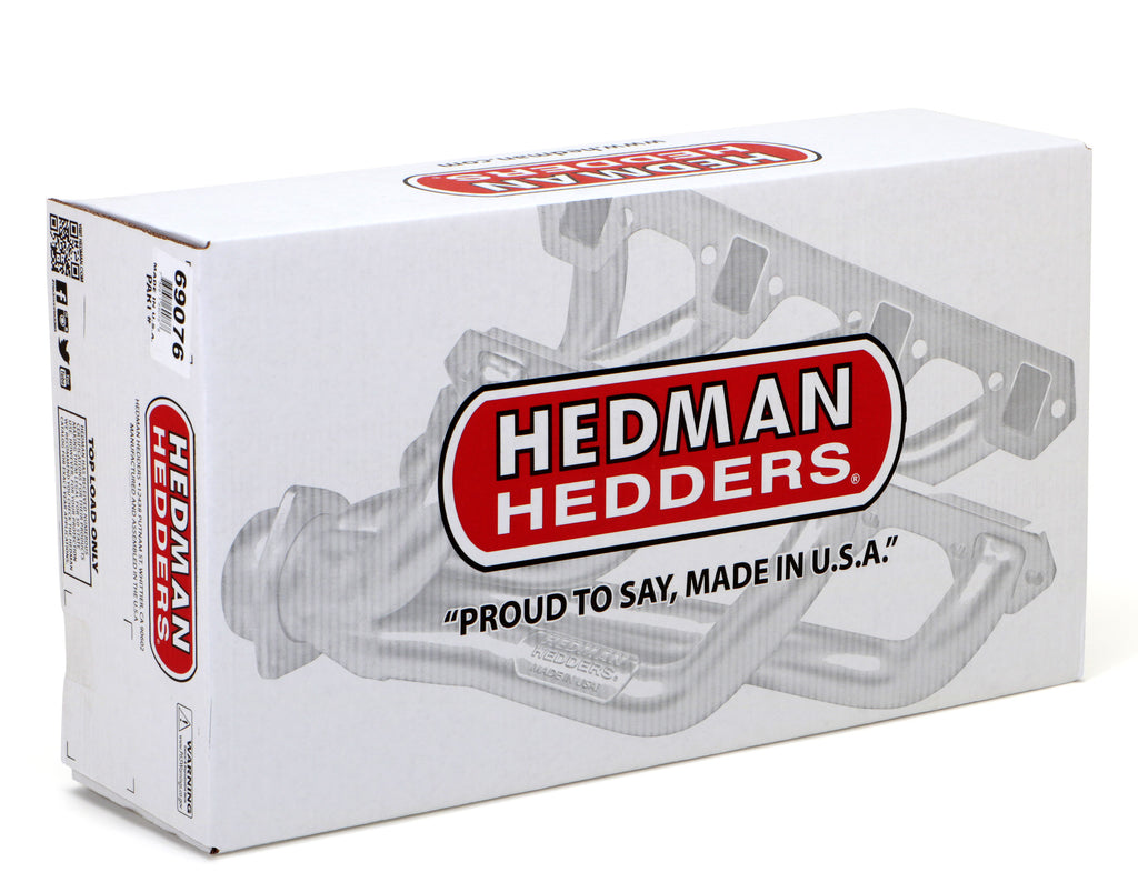 Hedman Hedders 69076 Silver Mid-Length Headers for 67-74 4WD Truck/Blazer w/283-400 (Centered Engine) for Select Chevrolet Blazer, Chevrolet K10 Pickup, Chevrolet K10 Suburban, Chevrolet K20 Pickup, Chevrolet K20 Suburban, GMC Jimmy, GMC K15/K1500