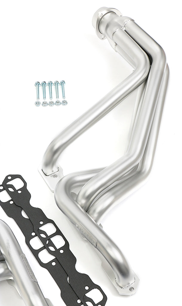 Hedman Hedders 69088 HD Silver Long-Tube Headers For 67-91 GM 283-400 2&4WD Truck/SUV for Select Chevrolet C10, Chevrolet C10 Pickup, Chevrolet C10 Suburban, Chevrolet C20, Chevrolet C20 Pickup, Chevrolet C20 Suburban, Chevrolet C30, Chevrolet C30