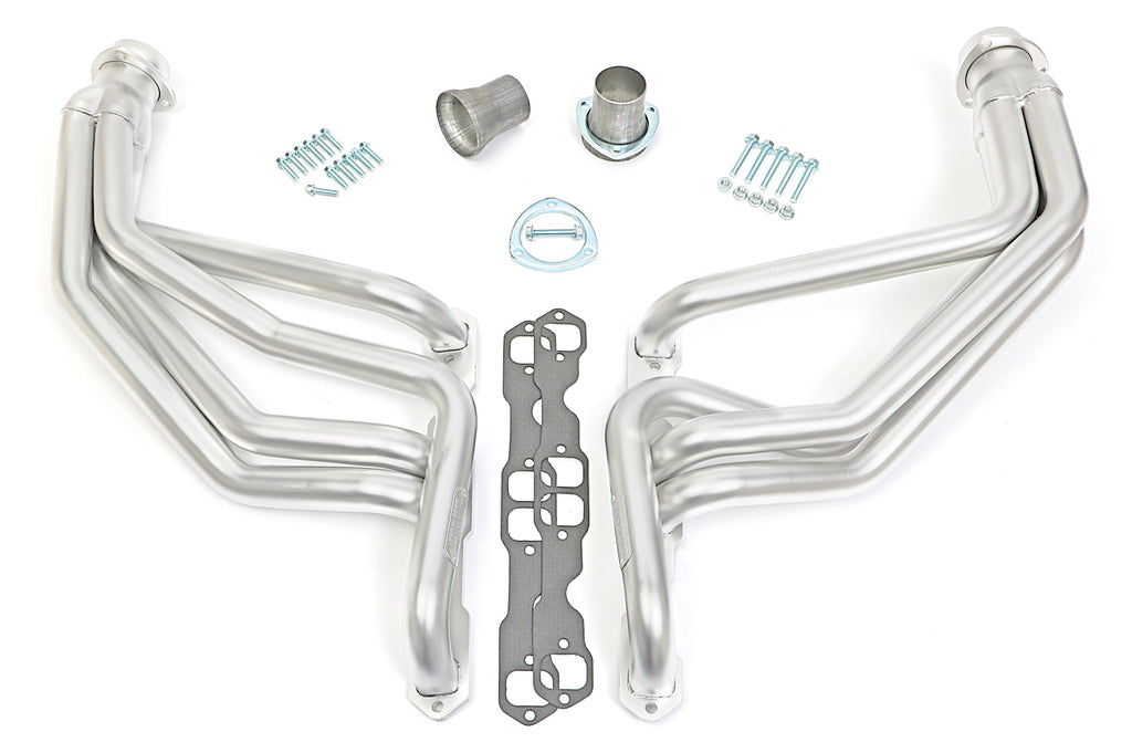 Hedman Hedders 69088 HD Silver Long-Tube Headers For 67-91 GM 283-400 2&4WD Truck/SUV for Select Chevrolet C10, Chevrolet C10 Pickup, Chevrolet C10 Suburban, Chevrolet C20, Chevrolet C20 Pickup, Chevrolet C20 Suburban, Chevrolet C30, Chevrolet C30