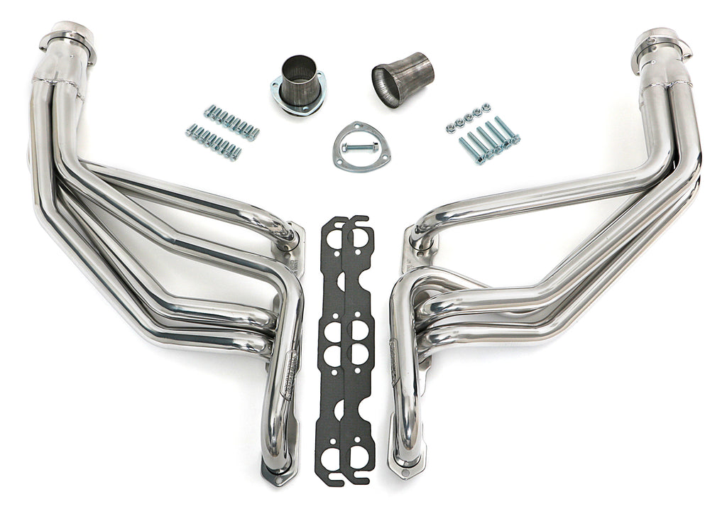 Hedman Hedders 69096 Silver Long-Tube Headers For 67-91 GM 283-400 2WD/4WD Trucks/SUVs for Select Chevrolet C10, Chevrolet C10 Pickup, Chevrolet C10 Suburban, Chevrolet C20, Chevrolet C20 Pickup, Chevrolet C20 Suburban, Chevrolet C30, Chevrolet C30