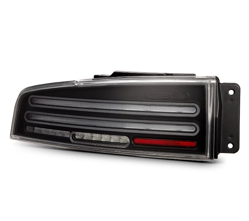 AlphaRex 691010 Prismatic LED Taillights Black for Select Nissan Z