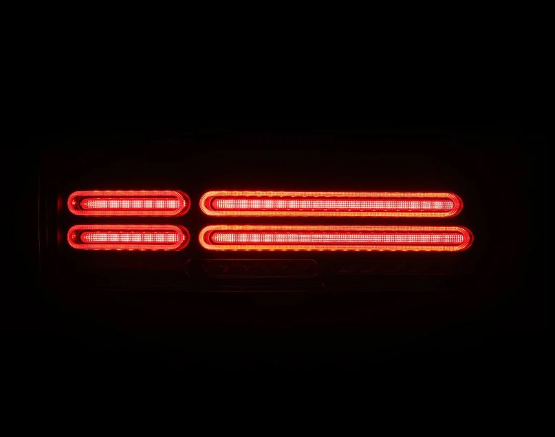 AlphaRex 691012 Prismatic LED Taillights Black for Select Nissan Z