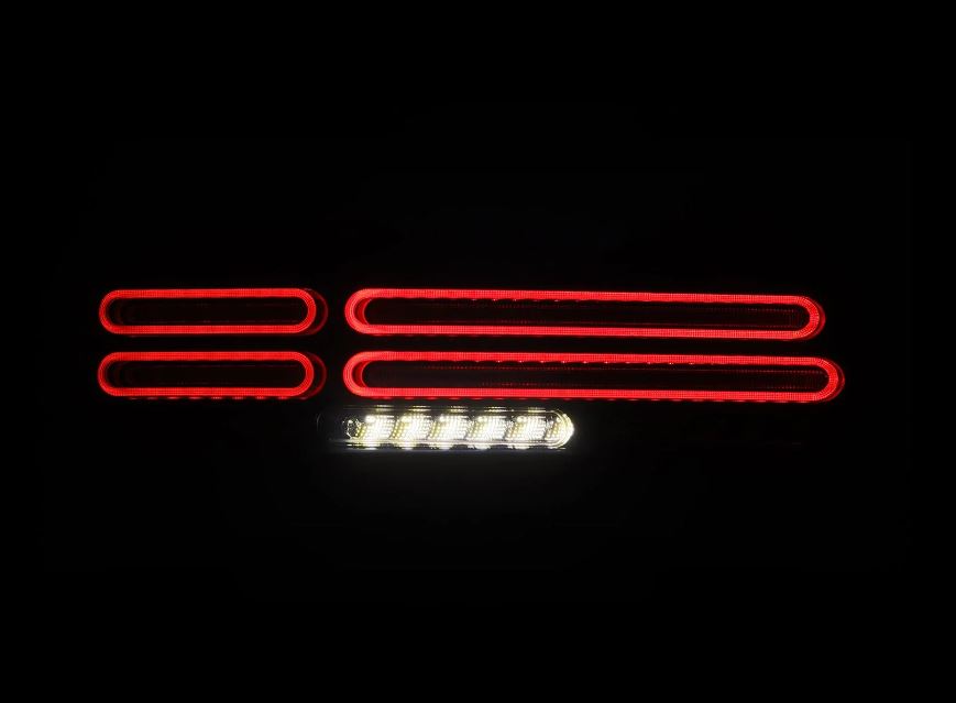 AlphaRex 691022 Prismatic LED Taillights Alpha-Black for Select Nissan Z