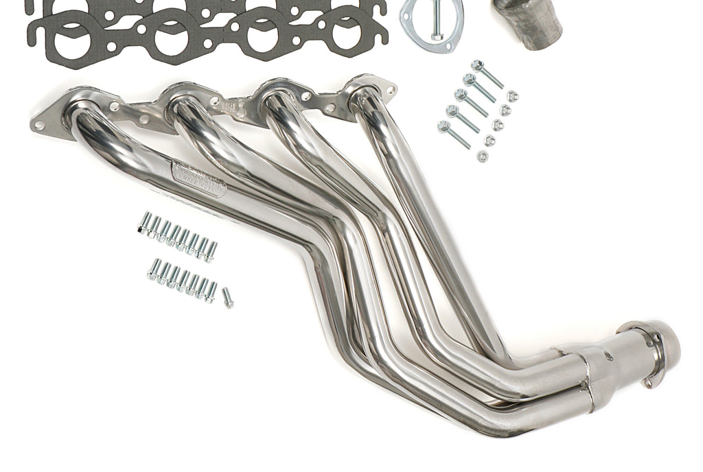 Hedman Hedders 69116 Silver Long-Tube Headers for 67-91 2WD/4WD GM Trucks w/396-502 for Select Chevrolet Blazer, Chevrolet C10, Chevrolet C10 Pickup, Chevrolet C1500, Chevrolet C20, Chevrolet C20 Pickup, Chevrolet C20 Suburban, Chevrolet C2500, Chevrolet