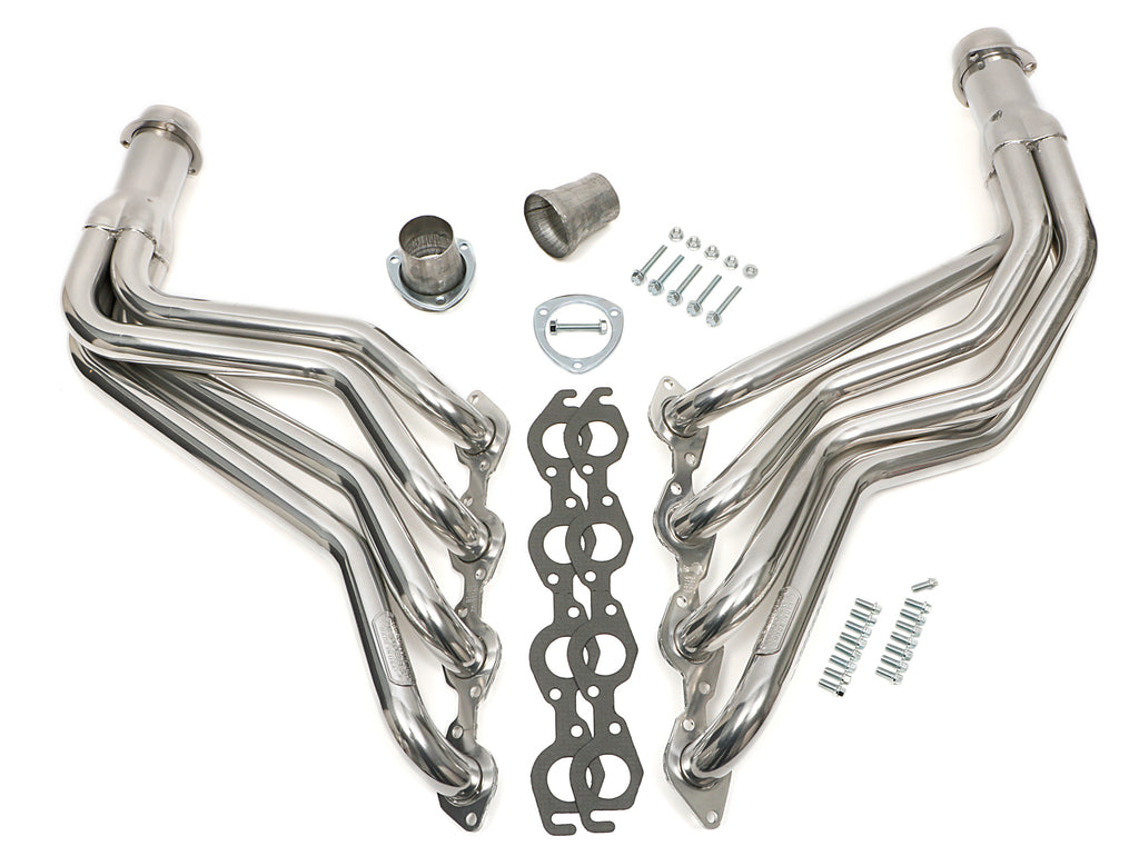 Hedman Hedders 69116 Silver Long-Tube Headers for 67-91 2WD/4WD GM Trucks w/396-502 for Select Chevrolet Blazer, Chevrolet C10, Chevrolet C10 Pickup, Chevrolet C1500, Chevrolet C20, Chevrolet C20 Pickup, Chevrolet C20 Suburban, Chevrolet C2500, Chevrolet