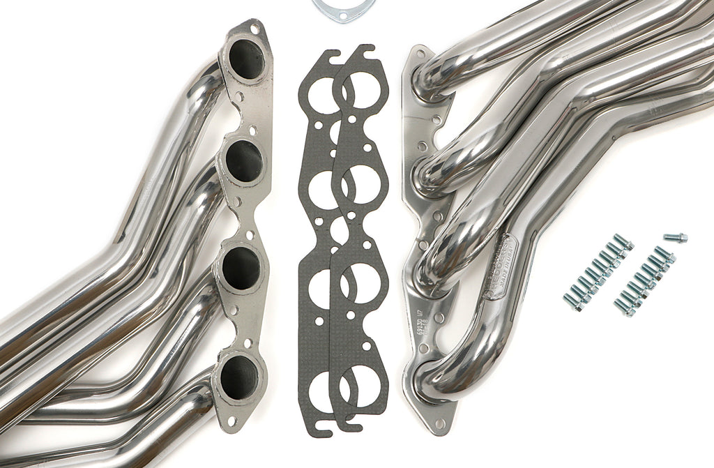 Hedman Hedders 69136 2 IN. LONG-TUBE HEADERS For 67-91 GM 396-502 2WD TRUCK/SUV- SILVER COATED for Select Chevrolet Blazer, Chevrolet C10, Chevrolet C10 Pickup, Chevrolet C1500, Chevrolet C20, Chevrolet C20 Pickup, Chevrolet C20 Suburban, Chevrolet