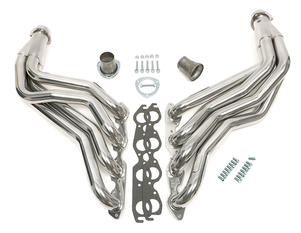 Hedman Hedders 69136 2 IN. LONG-TUBE HEADERS For 67-91 GM 396-502 2WD TRUCK/SUV- SILVER COATED for Select Chevrolet Blazer, Chevrolet C10, Chevrolet C10 Pickup, Chevrolet C1500, Chevrolet C20, Chevrolet C20 Pickup, Chevrolet C20 Suburban, Chevrolet