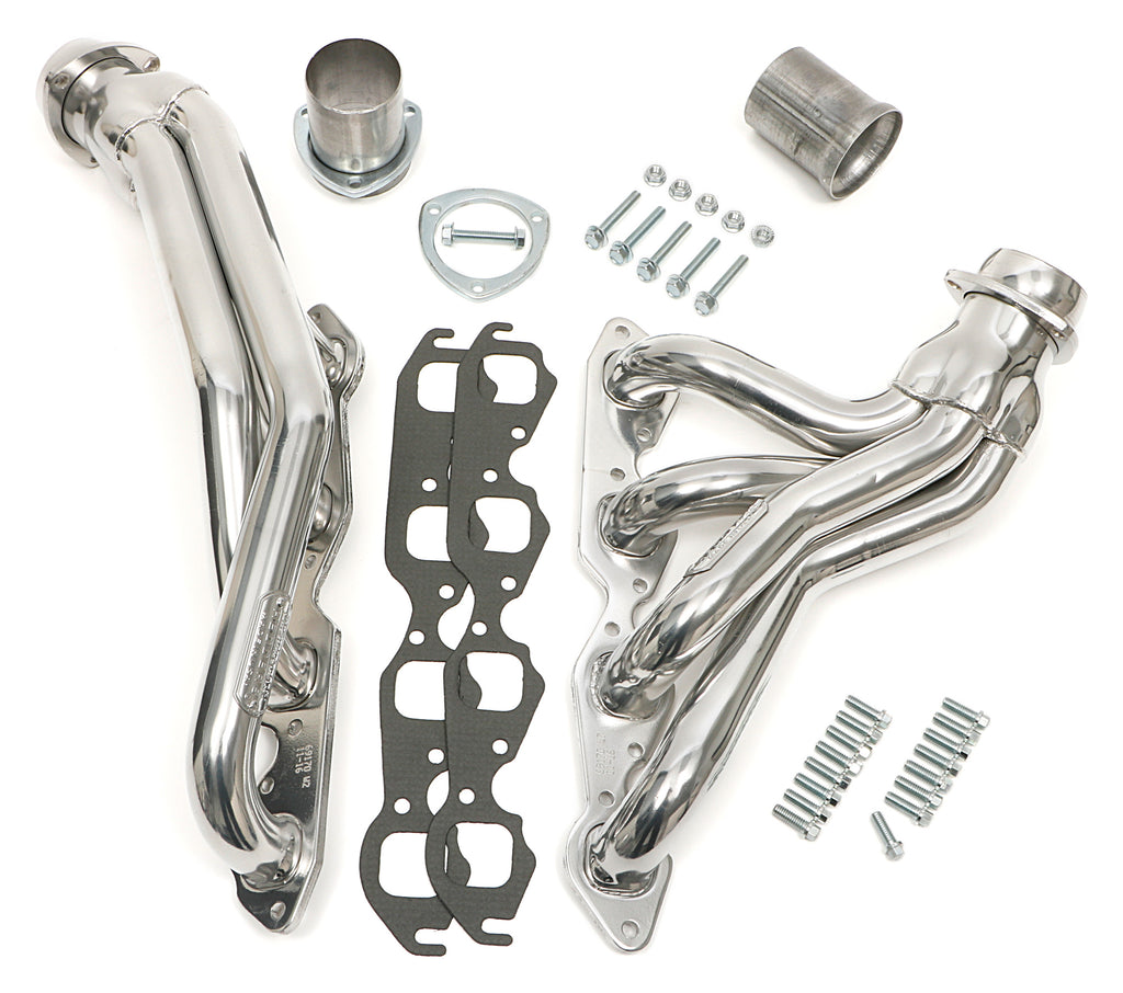 Hedman Hedders 69176 SILVER 1-3/4 IN MID-LENGTH HEADERS For 67-87 2WD GM TRUCKS With 396-502 for Select Chevrolet C10 Pickup, Chevrolet C10 Suburban, Chevrolet C20 Pickup, Chevrolet C20 Suburban, Chevrolet C30 Pickup, GMC C15/C1500 Suburban, GMC