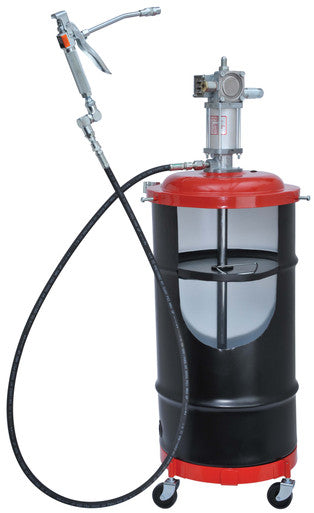 Lincoln Industrial 6917 Air-Operated Portable Grease Pump Package for Light and Heavy Vehicles, Agricultural & Construction Equipment, 50:1 Ratio