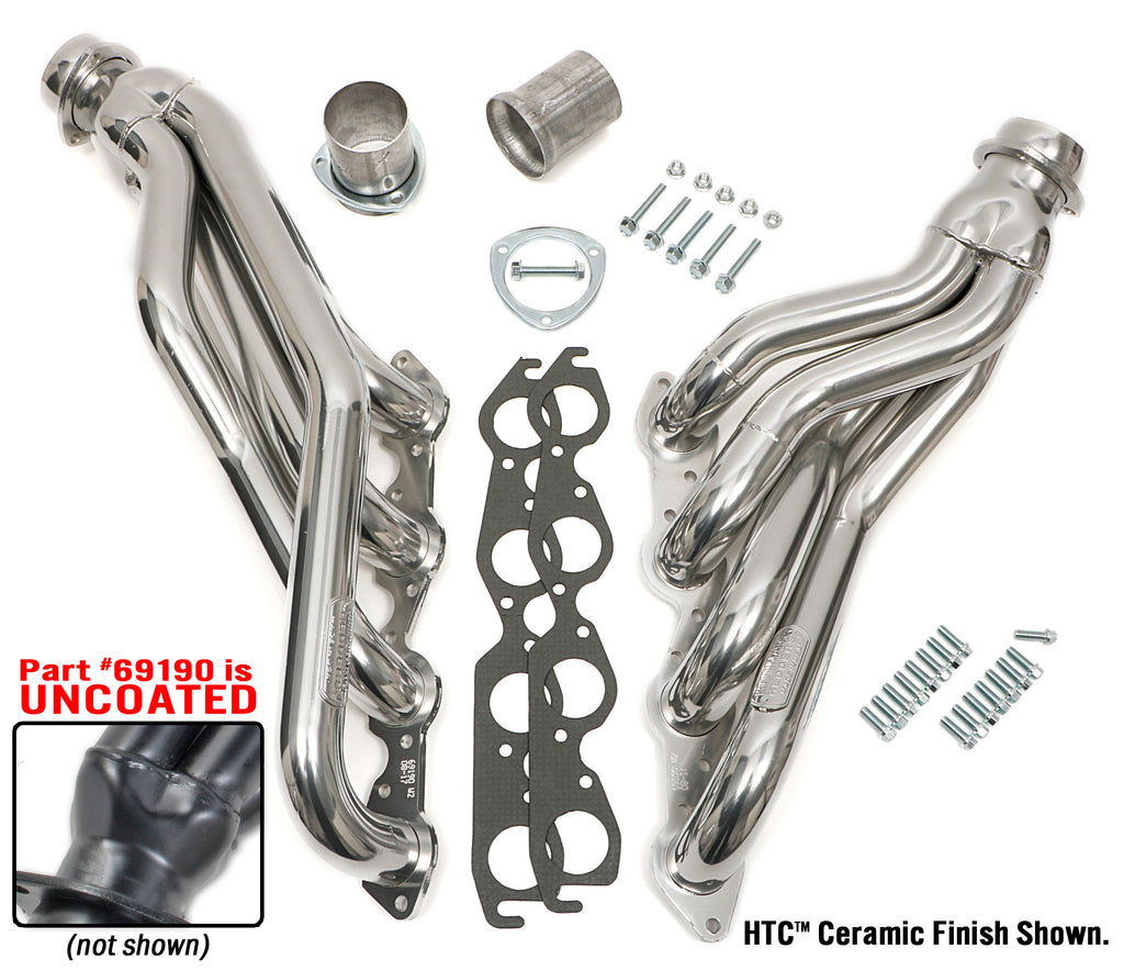 Hedman Hedders 69190 2 in. Mid-Length Headers For 67-87 2WD GM Truck/SUV with 396-502 for Select Chevrolet C10 Pickup, Chevrolet C10 Suburban, Chevrolet C20 Pickup, Chevrolet C20 Suburban, Chevrolet C30 Pickup, GMC C15/C1500 Suburban, GMC C25/C2500