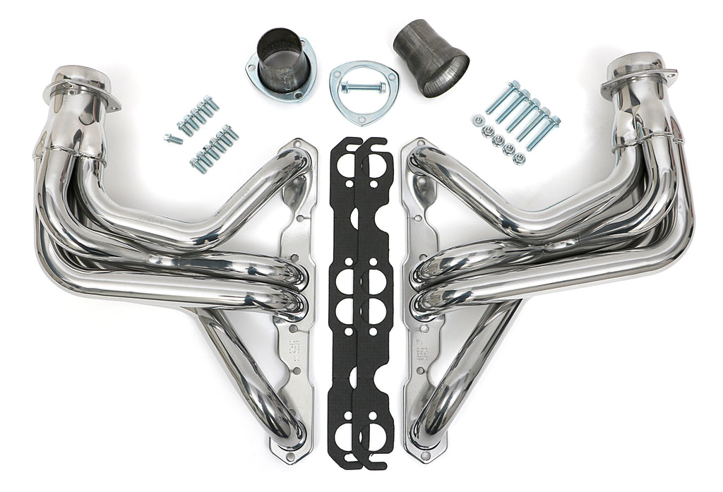 Hedman Hedders 69236 SILVER LONG-TUBE HEADERS For 67-91 GM 4WD TRUCKS/SUVS With 283-400 for Select Chevrolet Blazer, Chevrolet K10, Chevrolet K10 Pickup, Chevrolet K10 Suburban, Chevrolet K1500, Chevrolet K20, Chevrolet K20 Pickup, Chevrolet K20