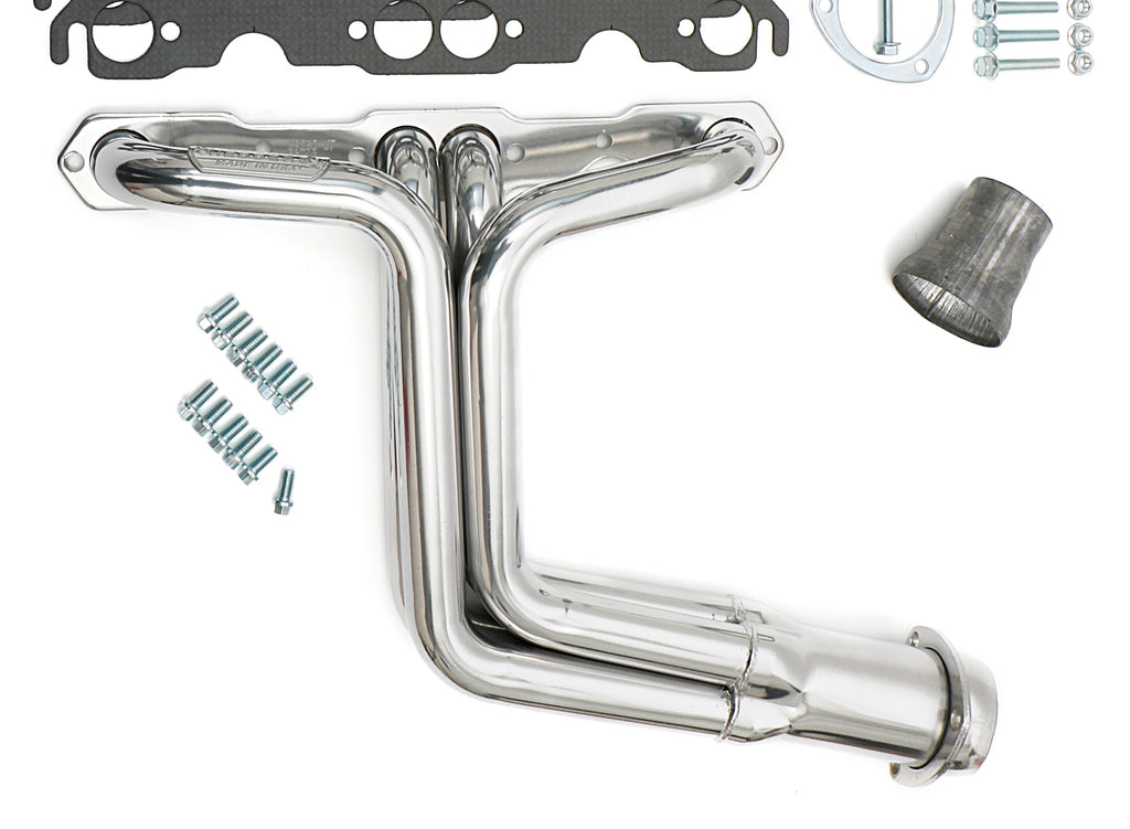 Hedman Hedders 69266 Silver Long-Tube Headers For 1955-66 GM 2WD Trucks w/283-400 for Select Chevrolet C10 Pickup, Chevrolet C20 Pickup, Chevrolet Truck, GMC Truck