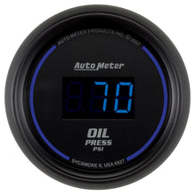 Load image into Gallery viewer, AutoMeter 6927 GAUGE, OIL PRESSURE, 2 1/16", 100PSI, DIGITAL, BLACK DIAL W/ BLUE LED