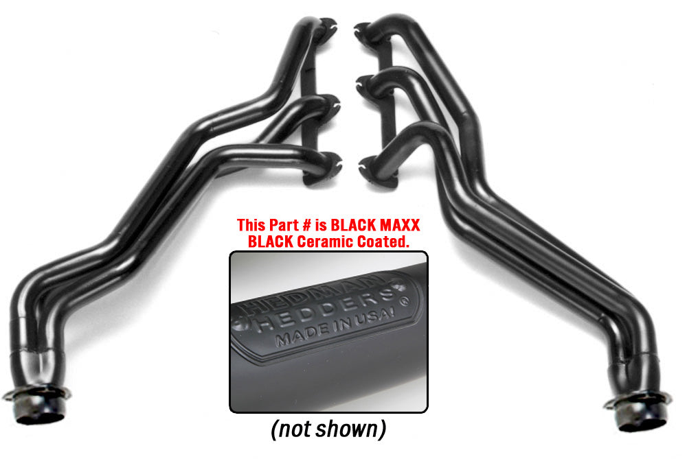 Hedman Hedders 69373 Black Long-Tube Headers For 1982-88 GM S10/S15 4WD (only) Trucks w/2.8L V6 for Select Chevrolet S10, Chevrolet S10 Blazer, GMC S15, GMC S15 Jimmy