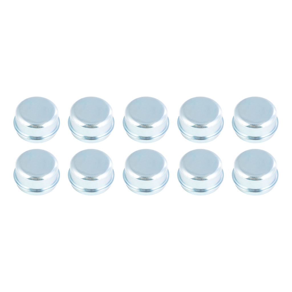 CURT 693794 Press-In Dust Cap, 1.99" Diameter, 2,200-4,400-lb. Axles, Non-Lubed, 10 Pack